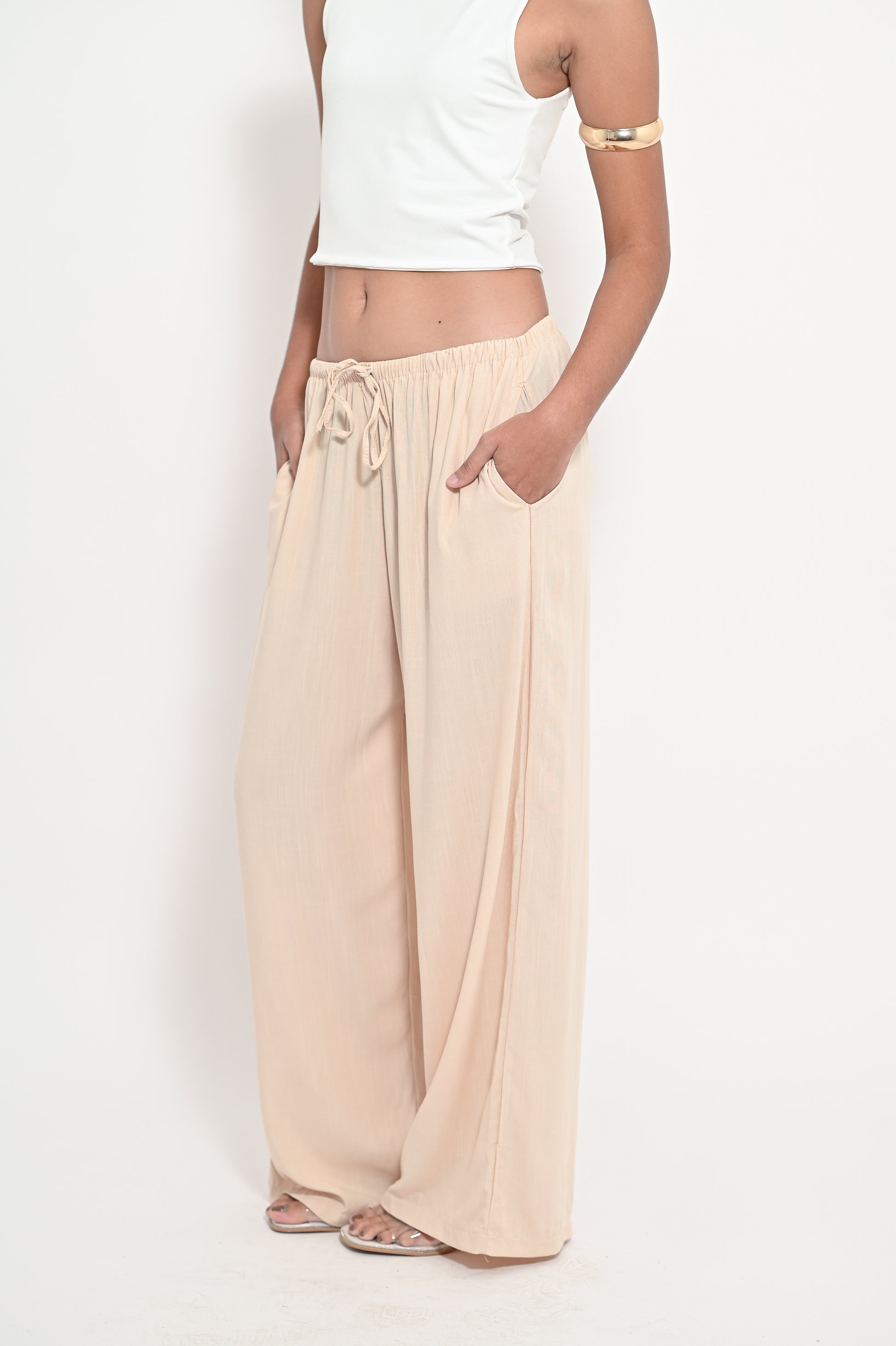 Linen Pants Cloud Wide-Leg Pants