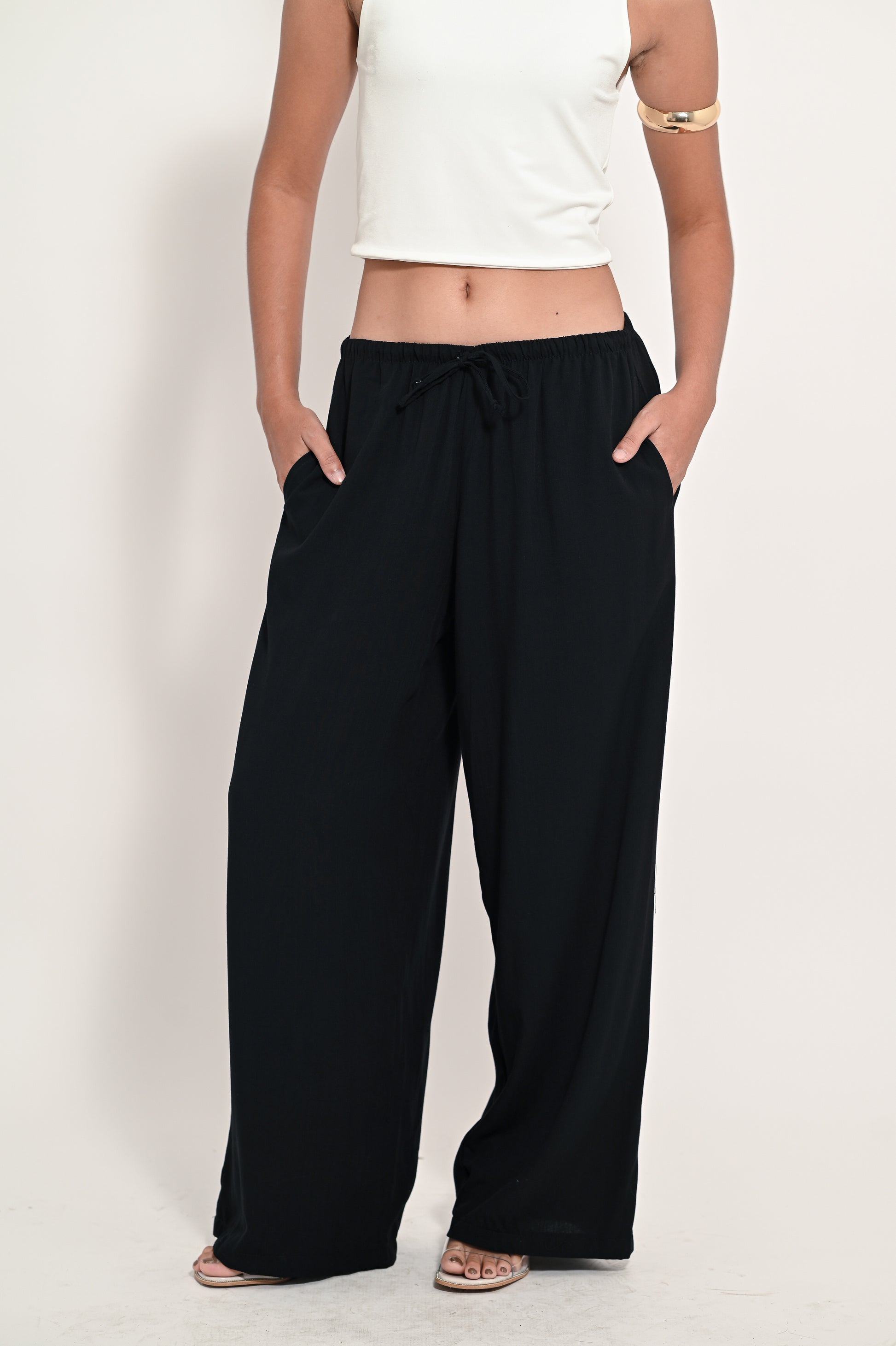 Linen Pants Cloud Wide-Leg Pants